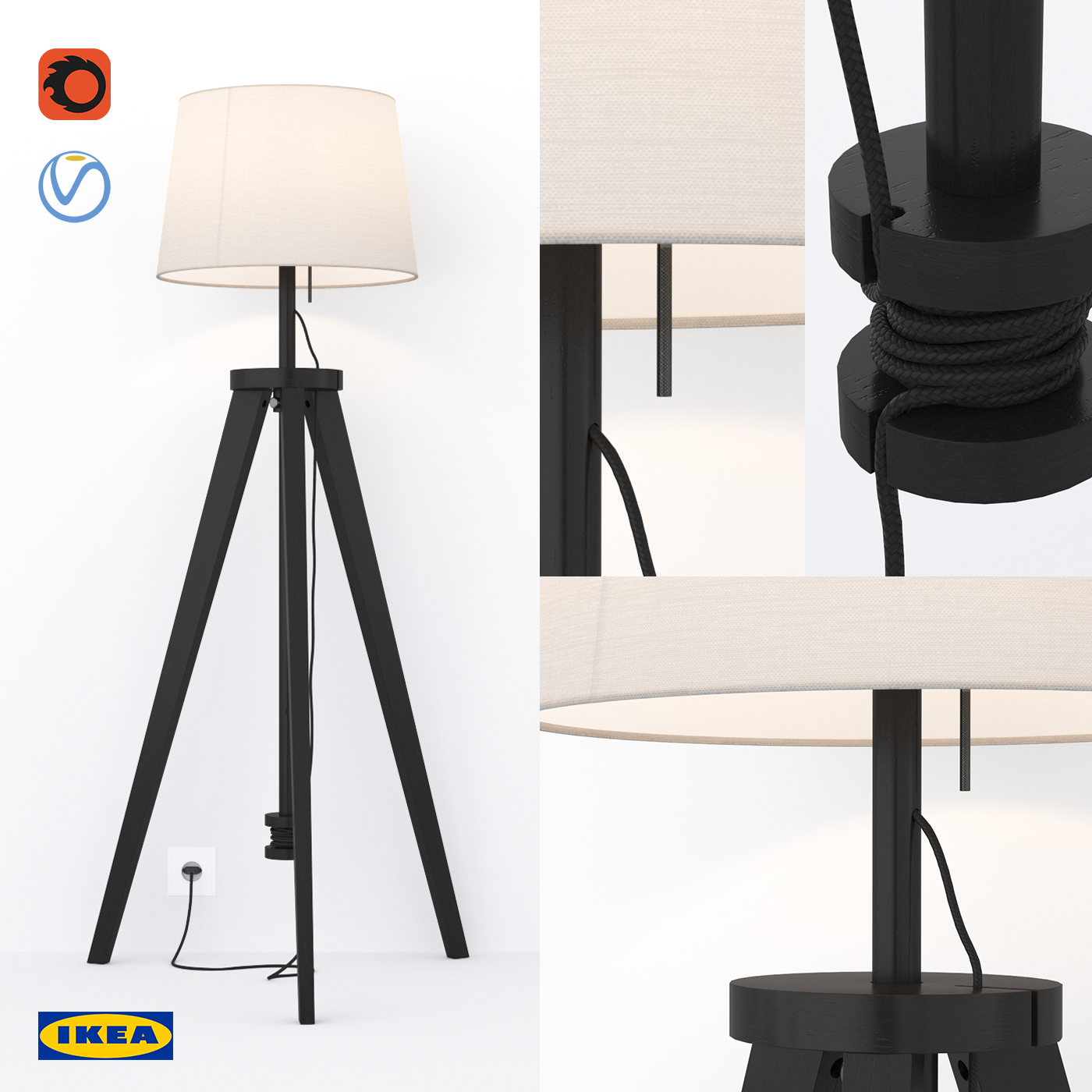 3D модель IKEA ЛАУТЕРС