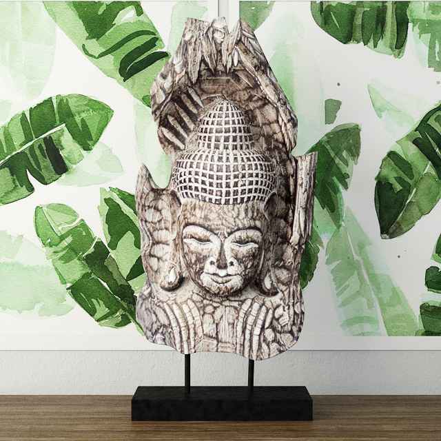 3D модель Albesia Wood Buddha Decoration