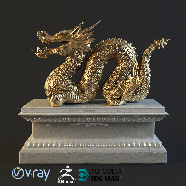 3D модель dragon