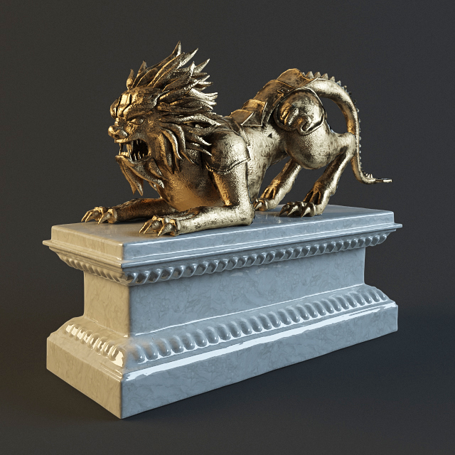 3D модель lion