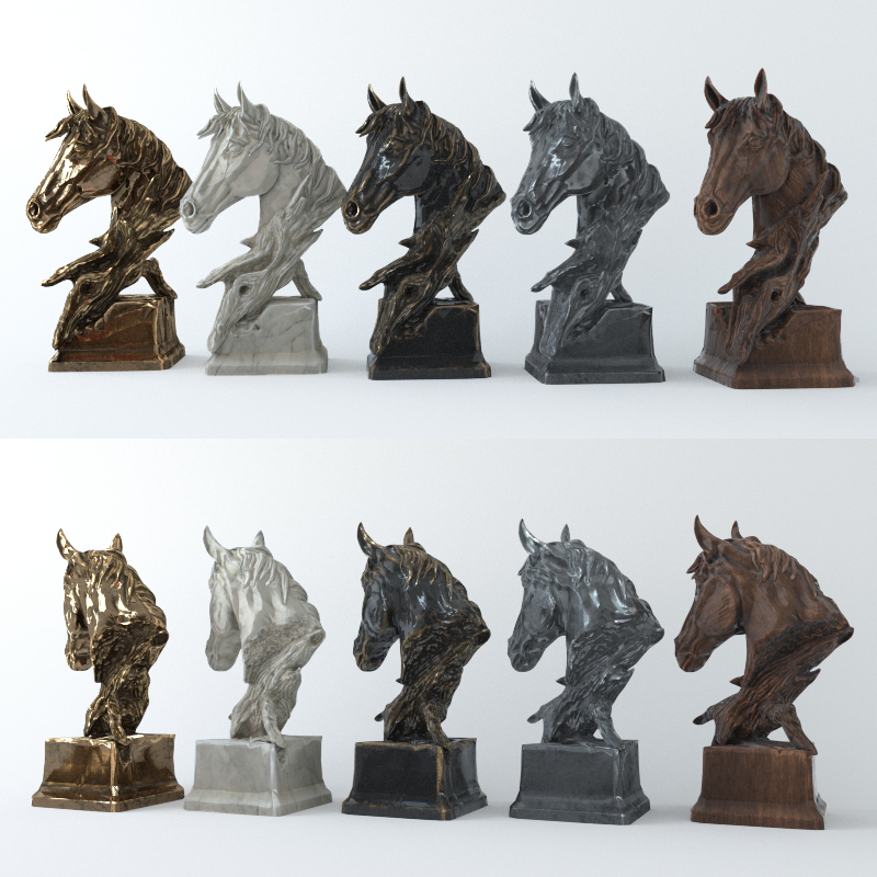3D модель Horse Head Sculpture