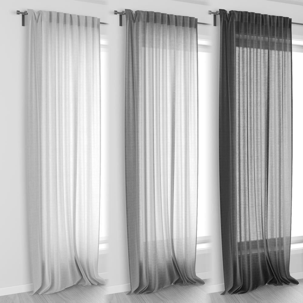 3D модель IKEA AINA Curtains