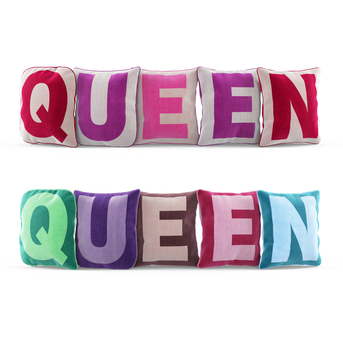 3D модель подушки queen