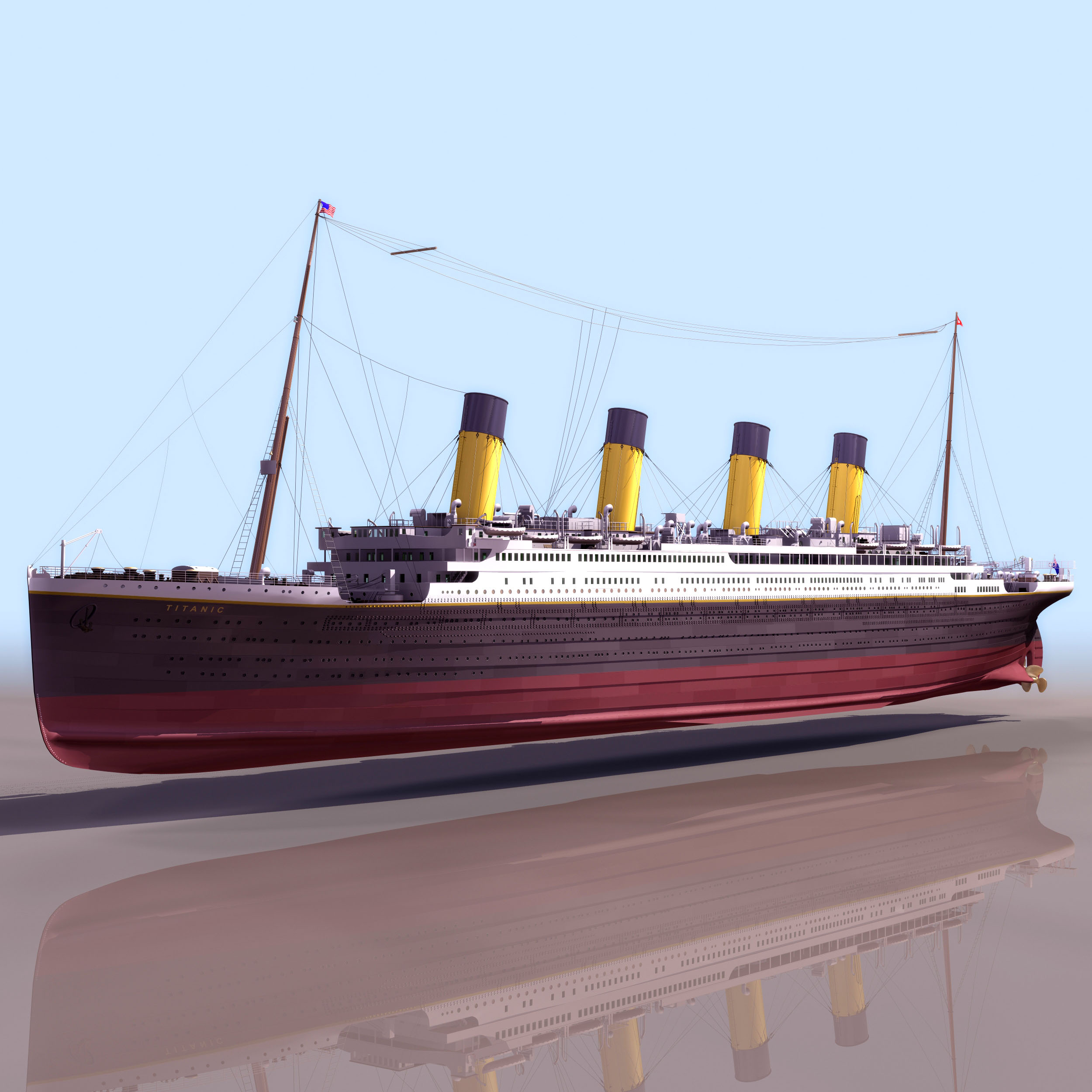 3D модель Титаник
