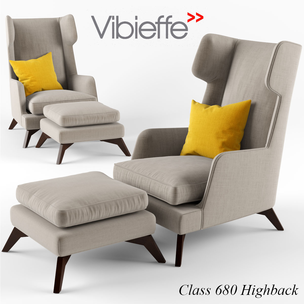 3D модель vibieffe Class 680 Highback