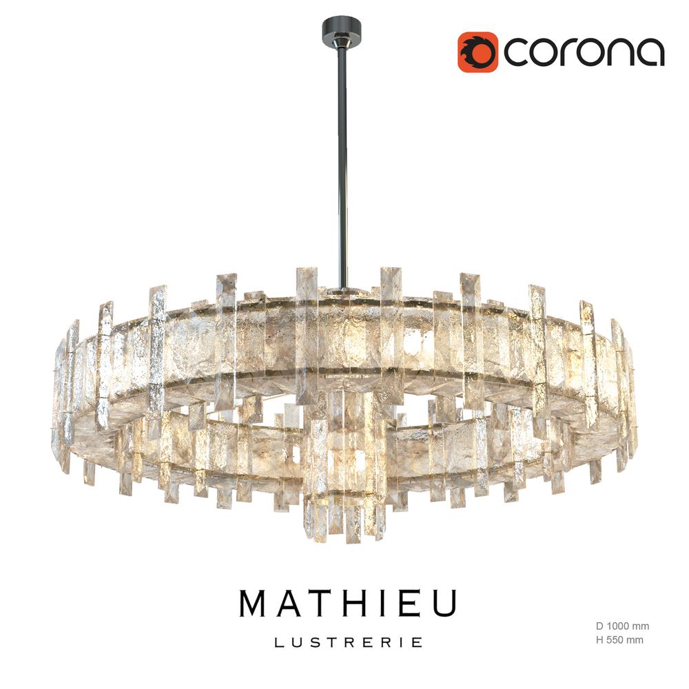 3D модель Regis Mathieu, Lustrerie Saturne chandelier