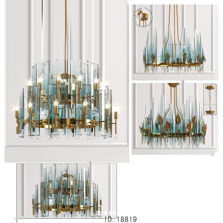 3D модель chandelier modern 0105