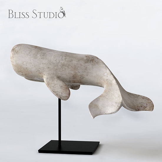 3D модель  White Whale on Stand