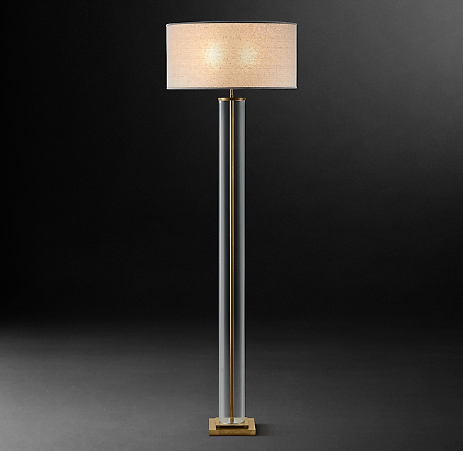 3D модель RH French Column Glass Floor Lamp