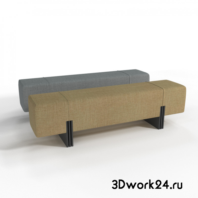 3D модель Apua Bench by Moinard Editions